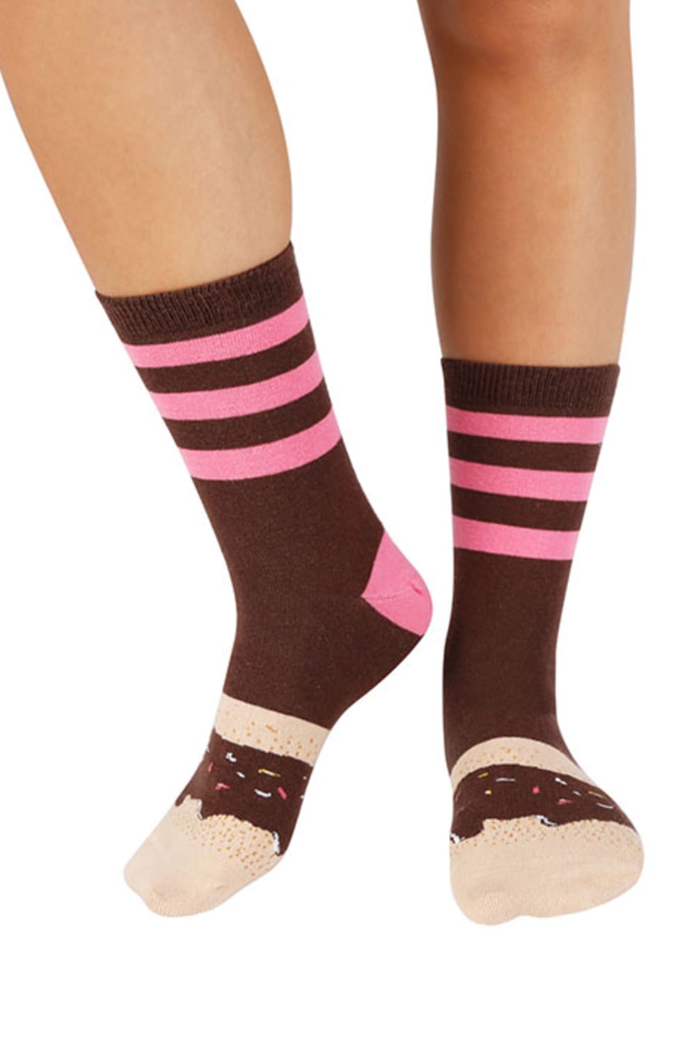 Socks + Stuff-Chocolate Glazed Donut Çorap-Çorap-2-milagron.live