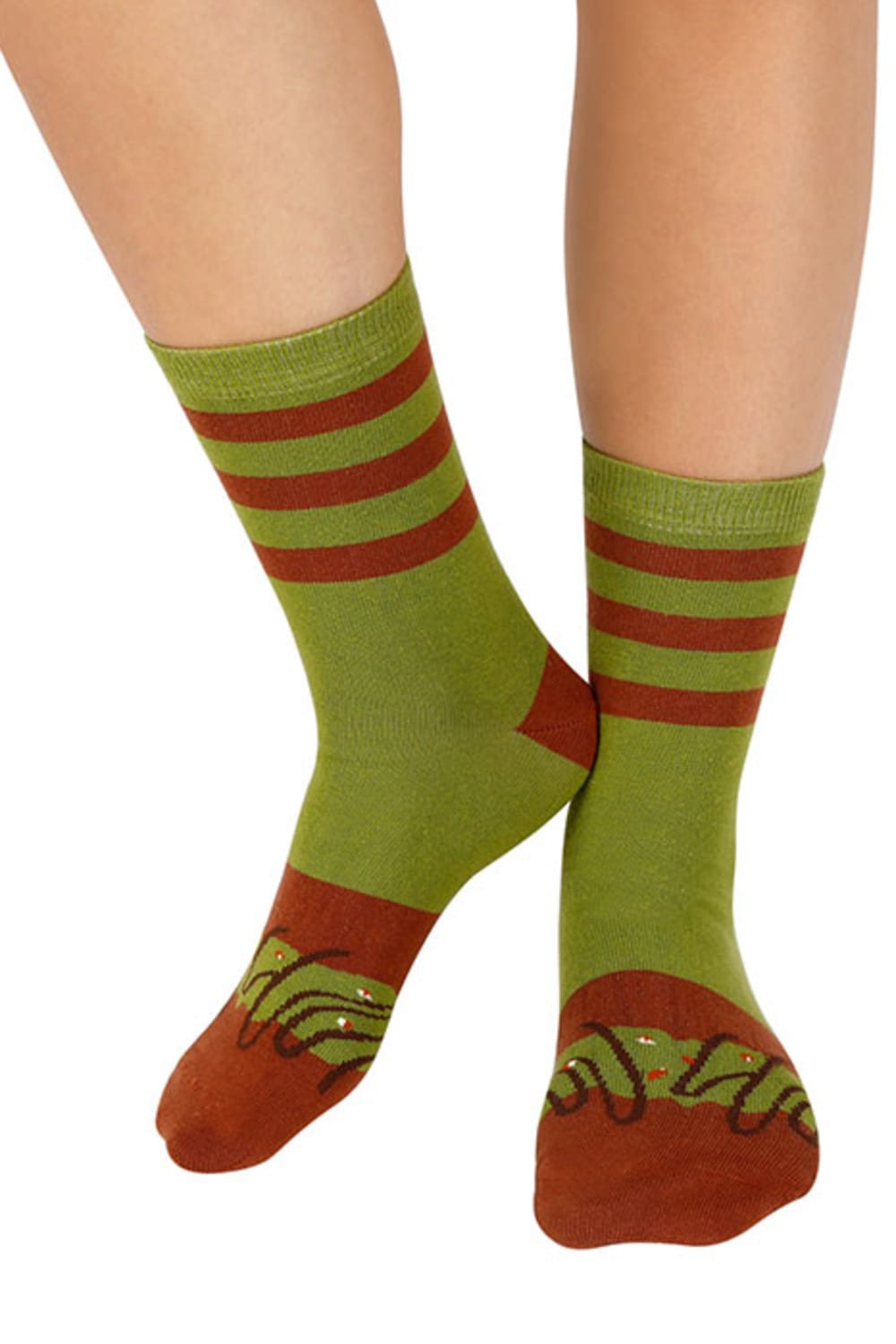 Socks + Stuff-Pistachio Swirl Donut Socks-Çorap-2-milagron.live