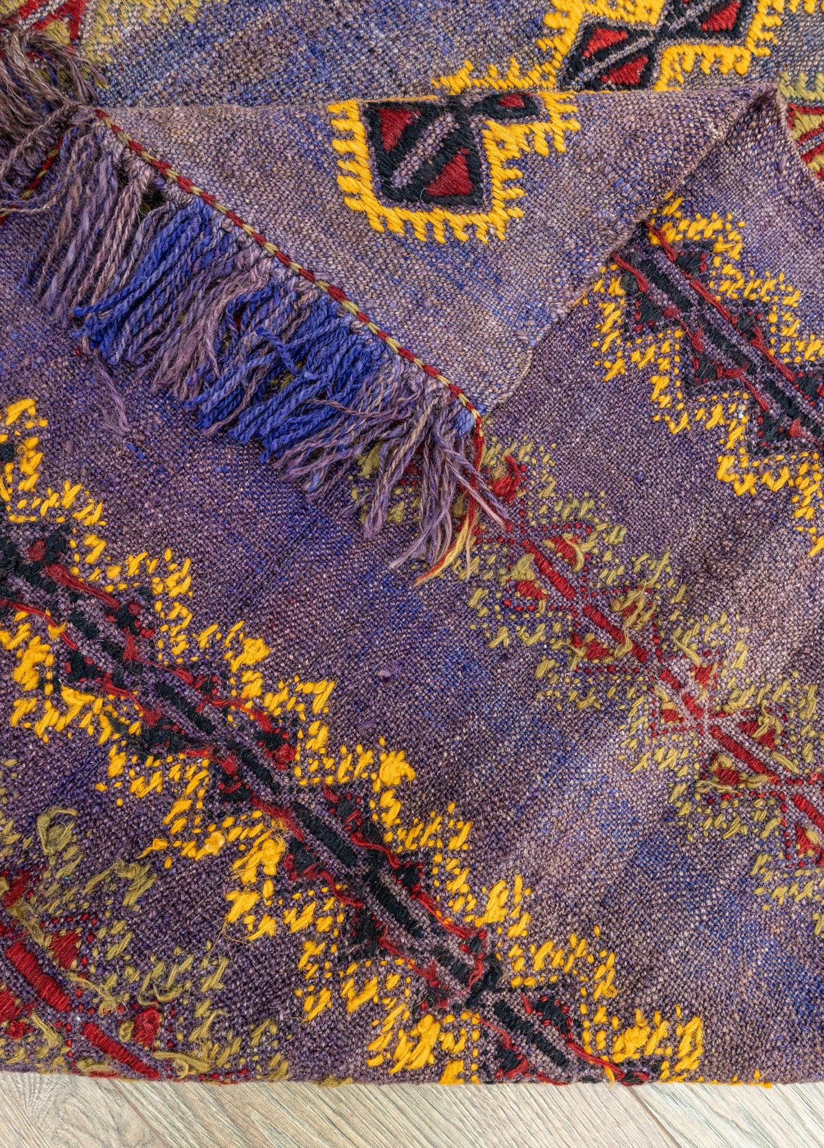 Soho Antiq-Aiden El Dokuma Çift Kanat Yün Cicim Kilim 124x168 Cm-Kilim-7-milagron.live