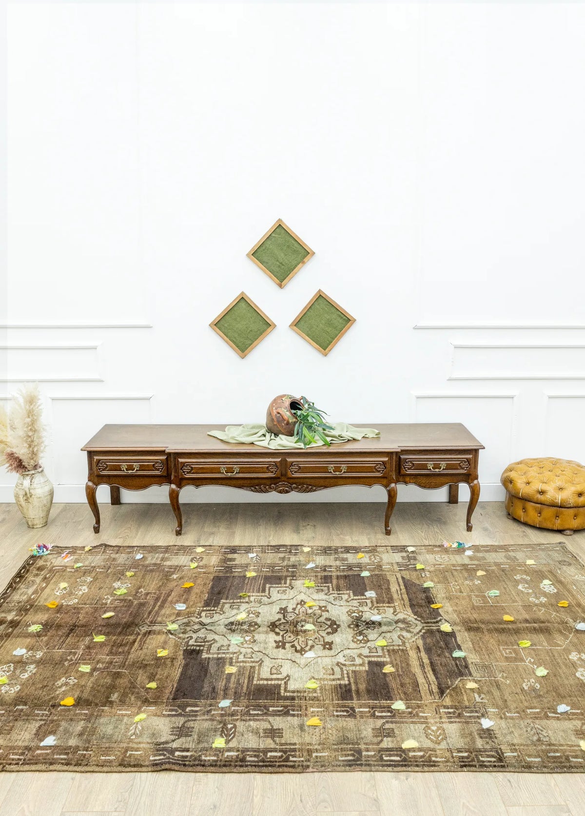 Soho Antiq-Delar Pon Pon Tasarımlı Kars Halısı 172x301 Cm-2-milagron.live