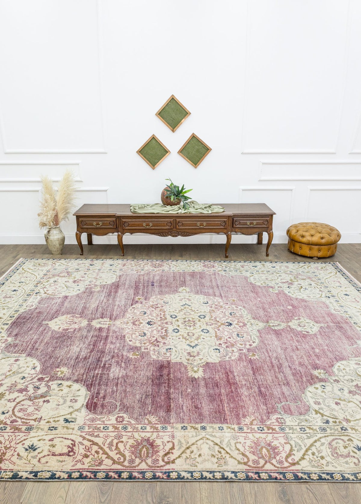 Soho Antiq-İynem Madalyon Desenli El Dokuma Halı 266x350 Cm-1-milagron.live
