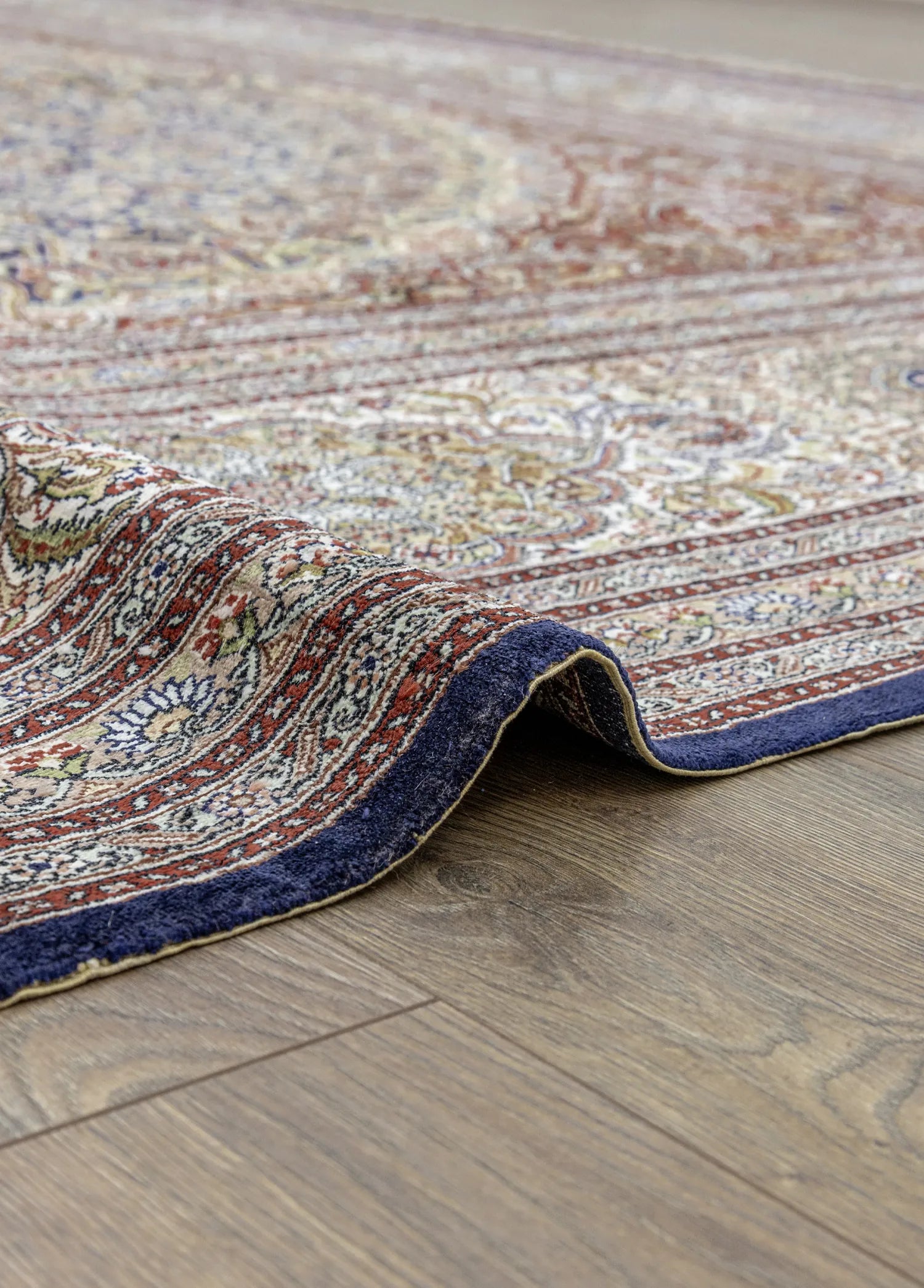 Soho Antiq-Varamin Madalyon Desenli İpek Halı 305x414 Cm-5-milagron.live