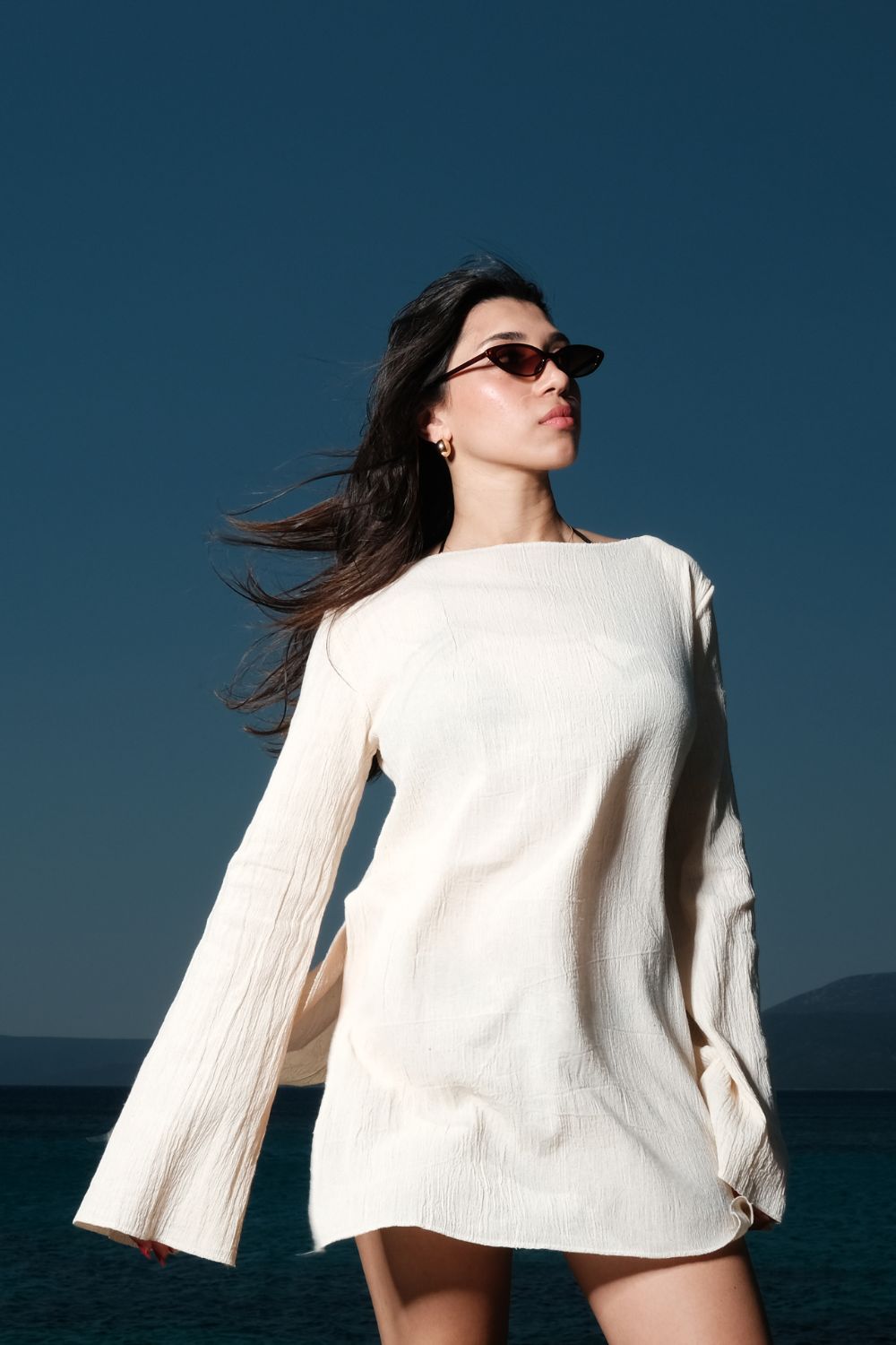Soi Concept-Uzun Kollu Beachwear-Elbise-3-milagron.live