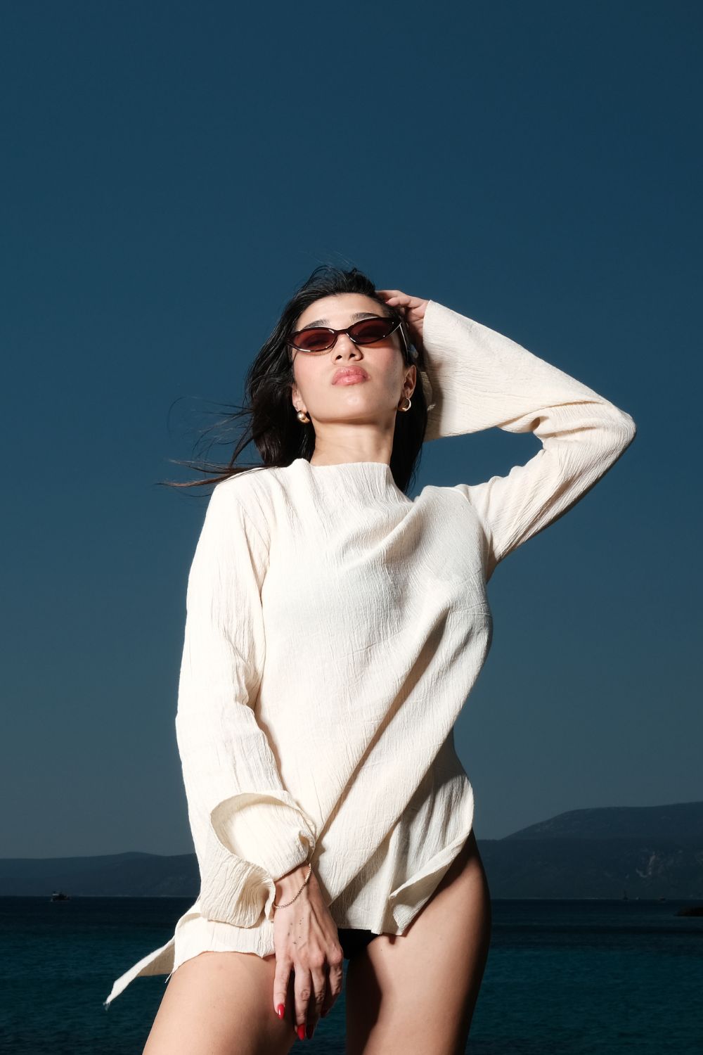 Soi Concept-Uzun Kollu Beachwear-Elbise-4-milagron.live