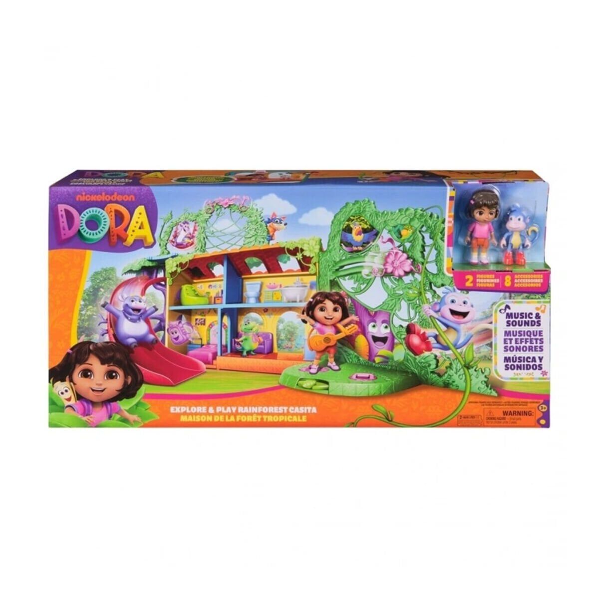 S00007656 Sun-Spm-FiGür Oyun Set Dora Yağmur Ormanlarini Keşfet 2Fgr.(Dora)
