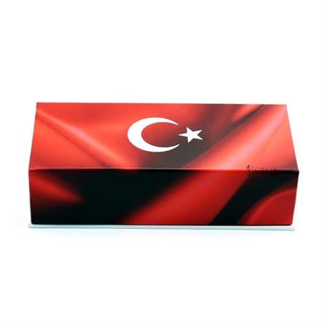 Steelpen-Pearl Serisi 4500 Kırmızı Bayrak Dolma Kalem + Tükenmez Kalem Seti-Tükenmez Kalem-3-milagron.live