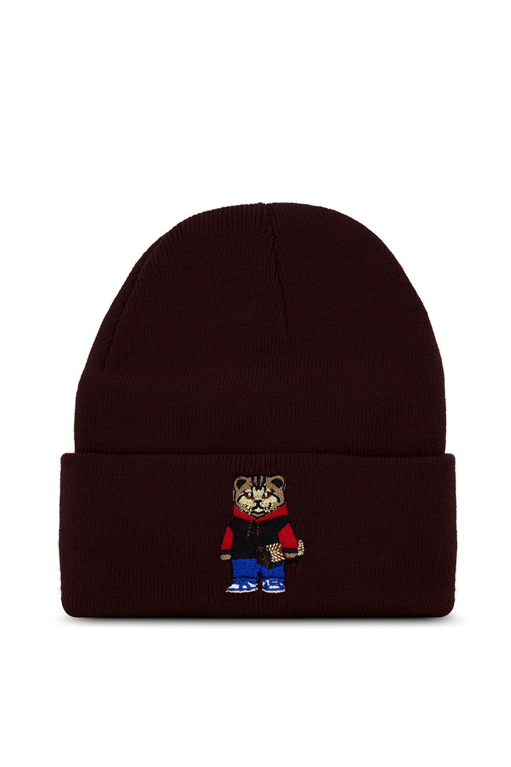 Cat Brown Beanie - 0