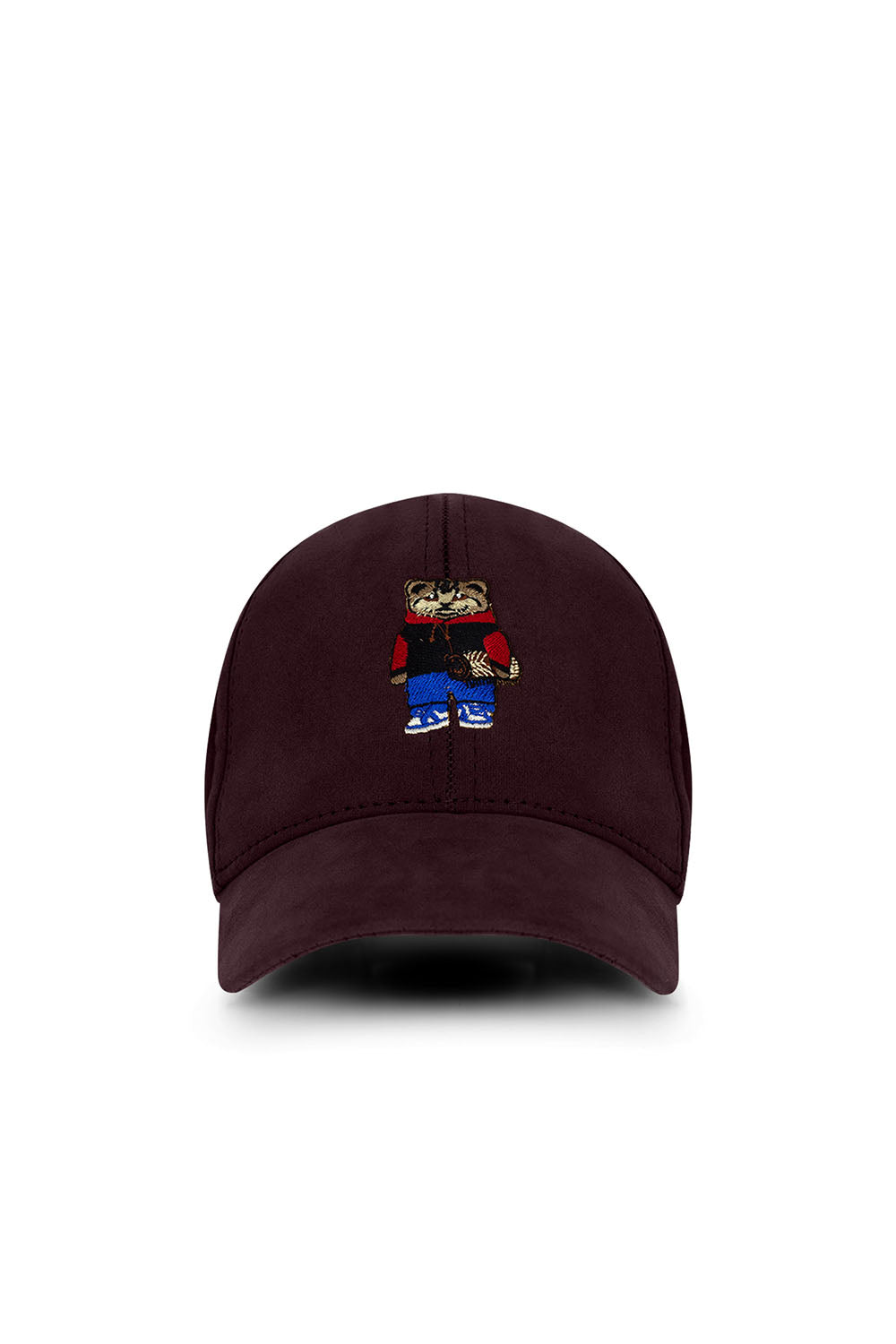 Cat Burgundy Suede Cap - 0