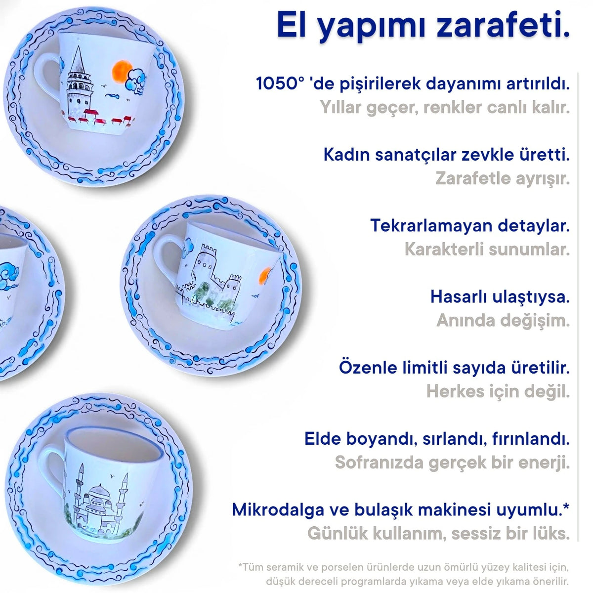 Galata Fincan Seti - Özel Hediye Kutulu