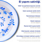 Servis Tabağı Mavi Beyaz