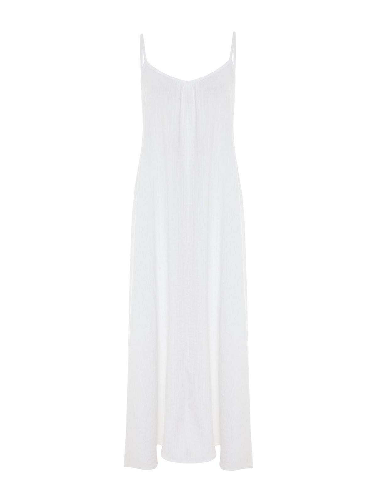 Aura Low Back Maxi Dress - White