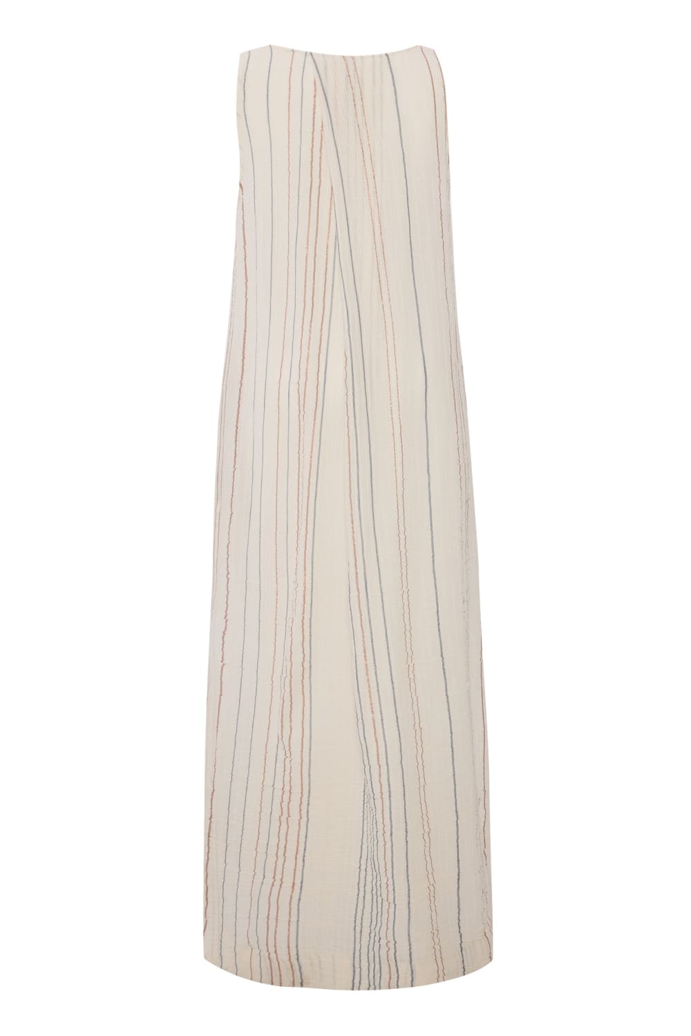 The Handloom-Day Break Dress Natural With Stripes-Elbise-8-milagron.live