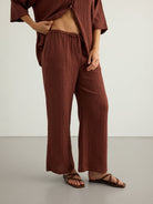 Kaya Drawstring Pants - Terracotta