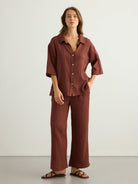 Kaya Drawstring Pants - Terracotta