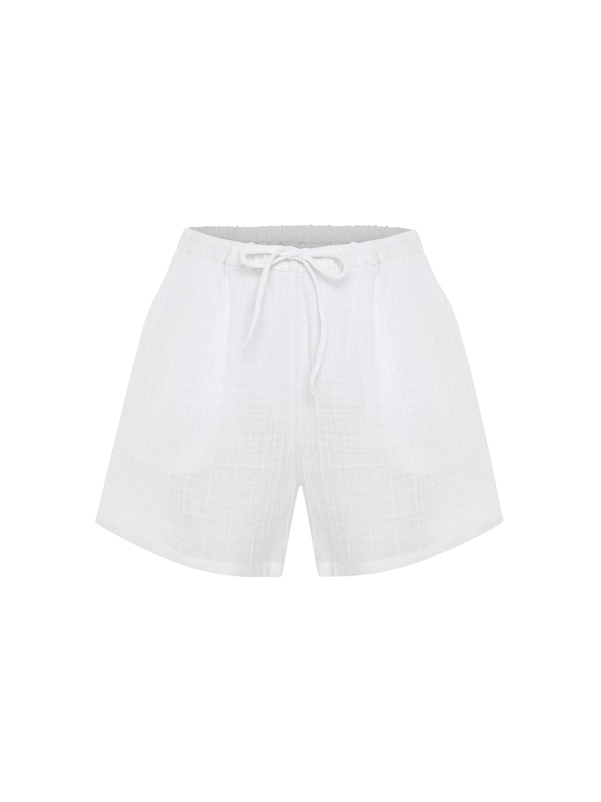 Kaya Drawstring Shorts - White