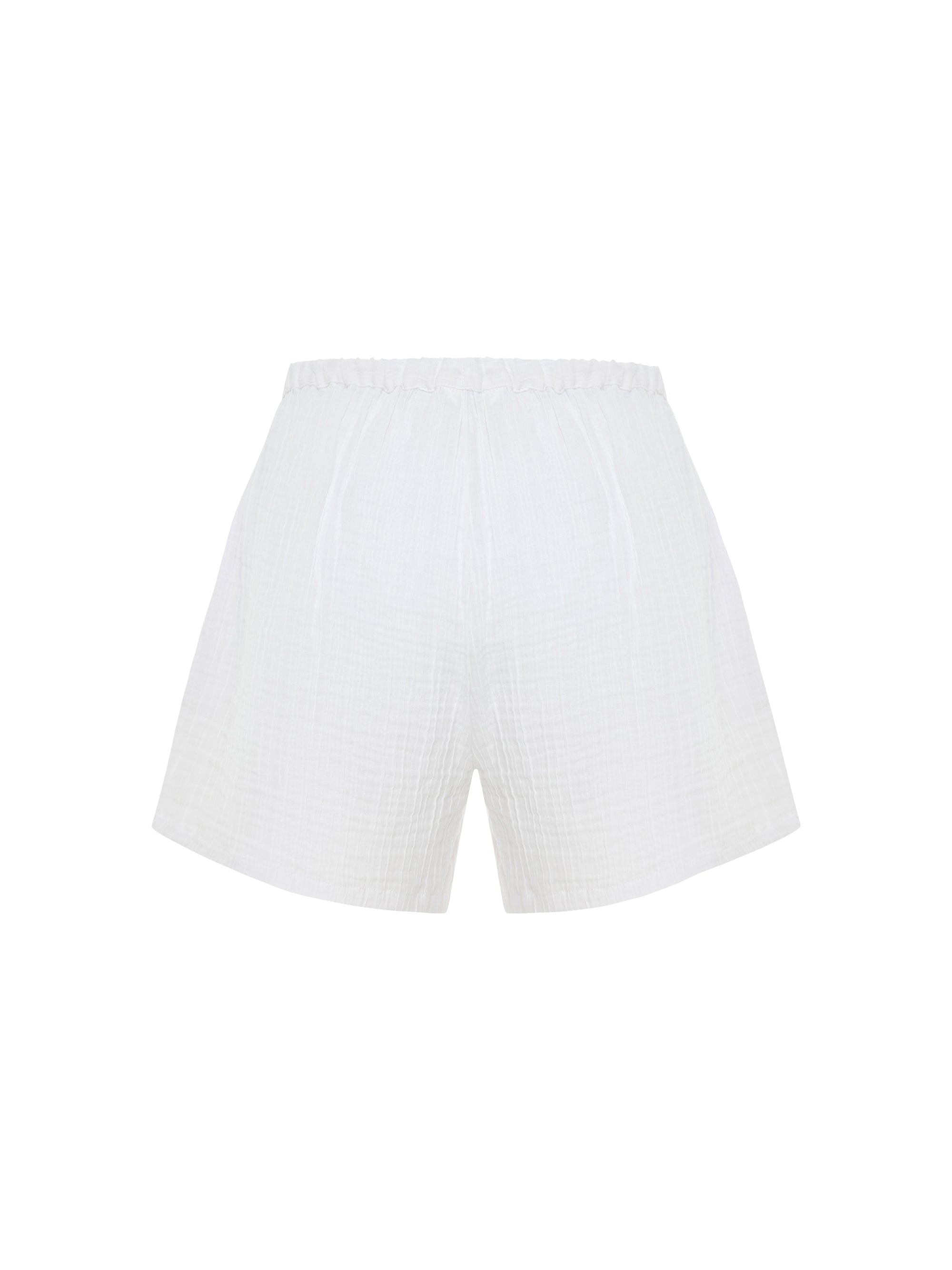 Kaya Drawstring Shorts - White