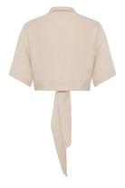 The Handloom-Lucid Tie Shirt Sand-Gömlek-9-milagron.live