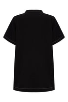 The Handloom-Mae Popover Mini Dress Black-Elbise-8-milagron.live