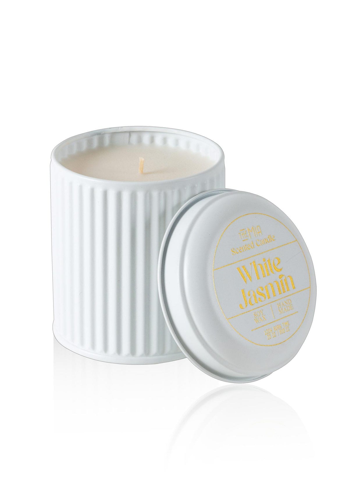 Calm Yasemin Kokulu Beyaz Kapaklı Mum 830 Gr 12X10