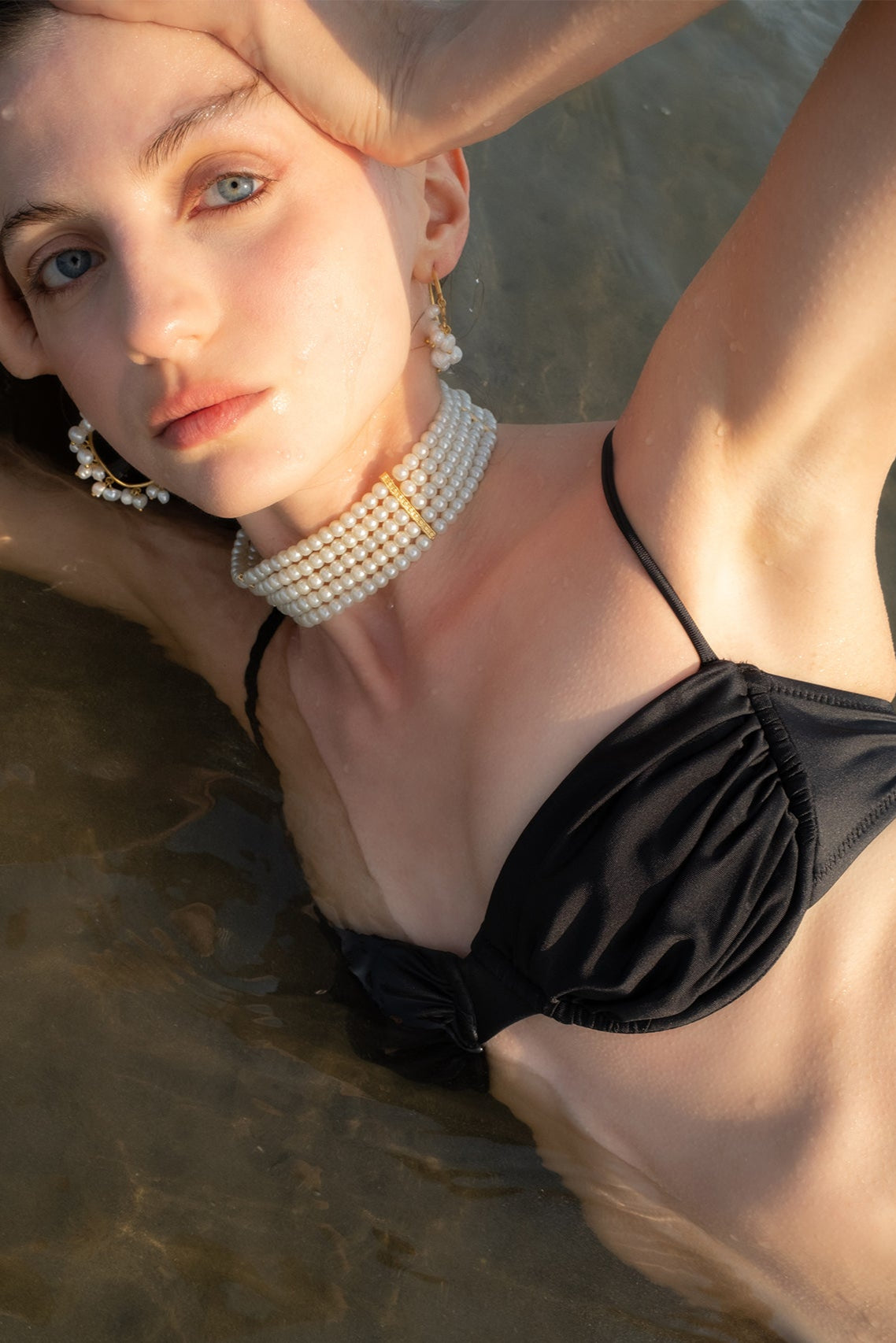 Tiny-Balenli Ayarlanabilir Siyah Bikini üstü-Bikini + Mayo-1-milagron.live