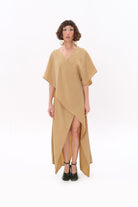 Tiny-Bej Luxe Tencel™ Elbise-Elbise-1-milagron.live