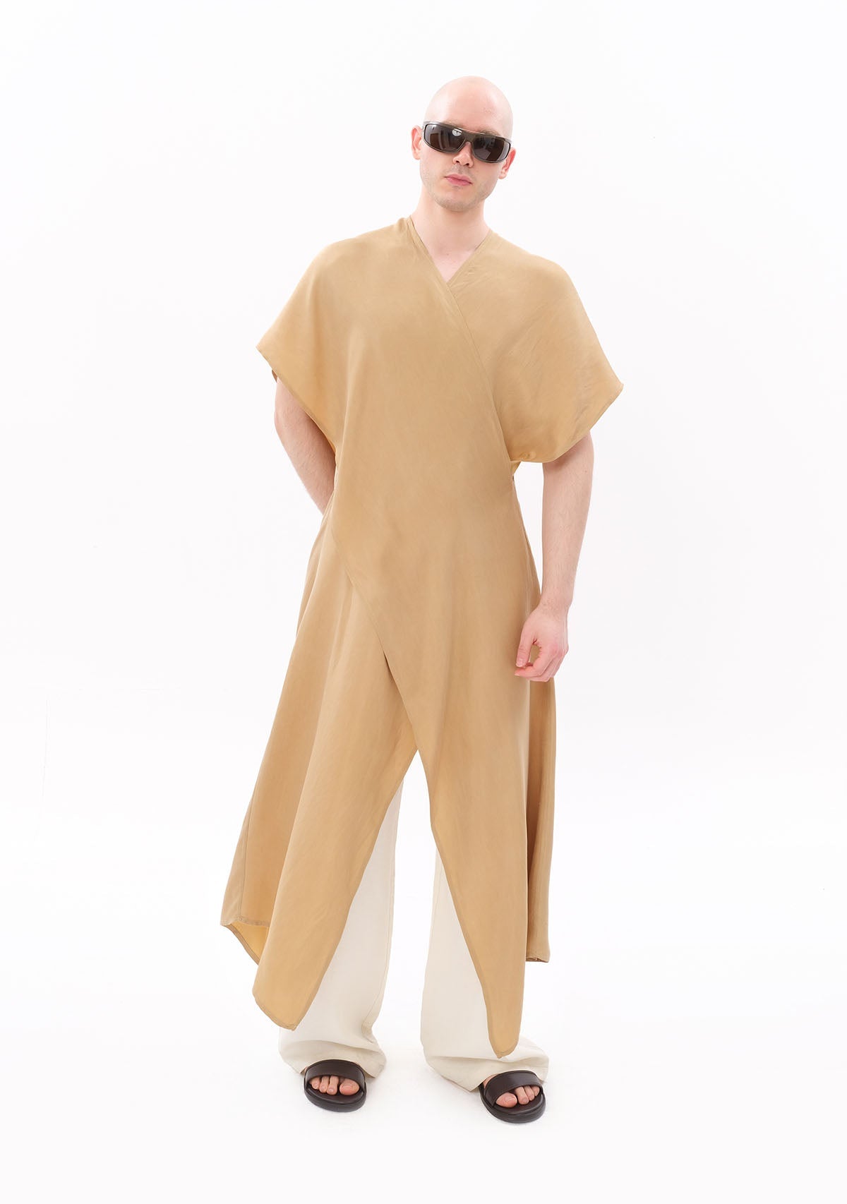 Tiny-Bej Luxe Tencel™ Elbise-Elbise-12-milagron.live