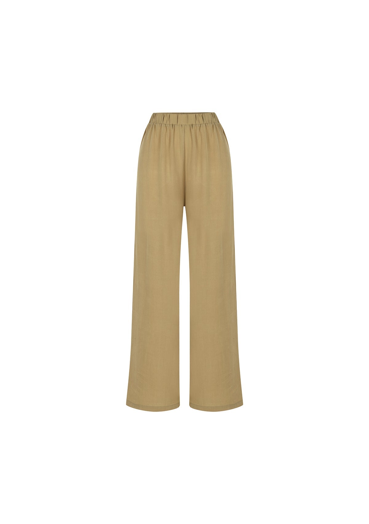 Tiny-Bej Tencel™ Beli Lastikli Pantolon-Pantolon-6-milagron.live