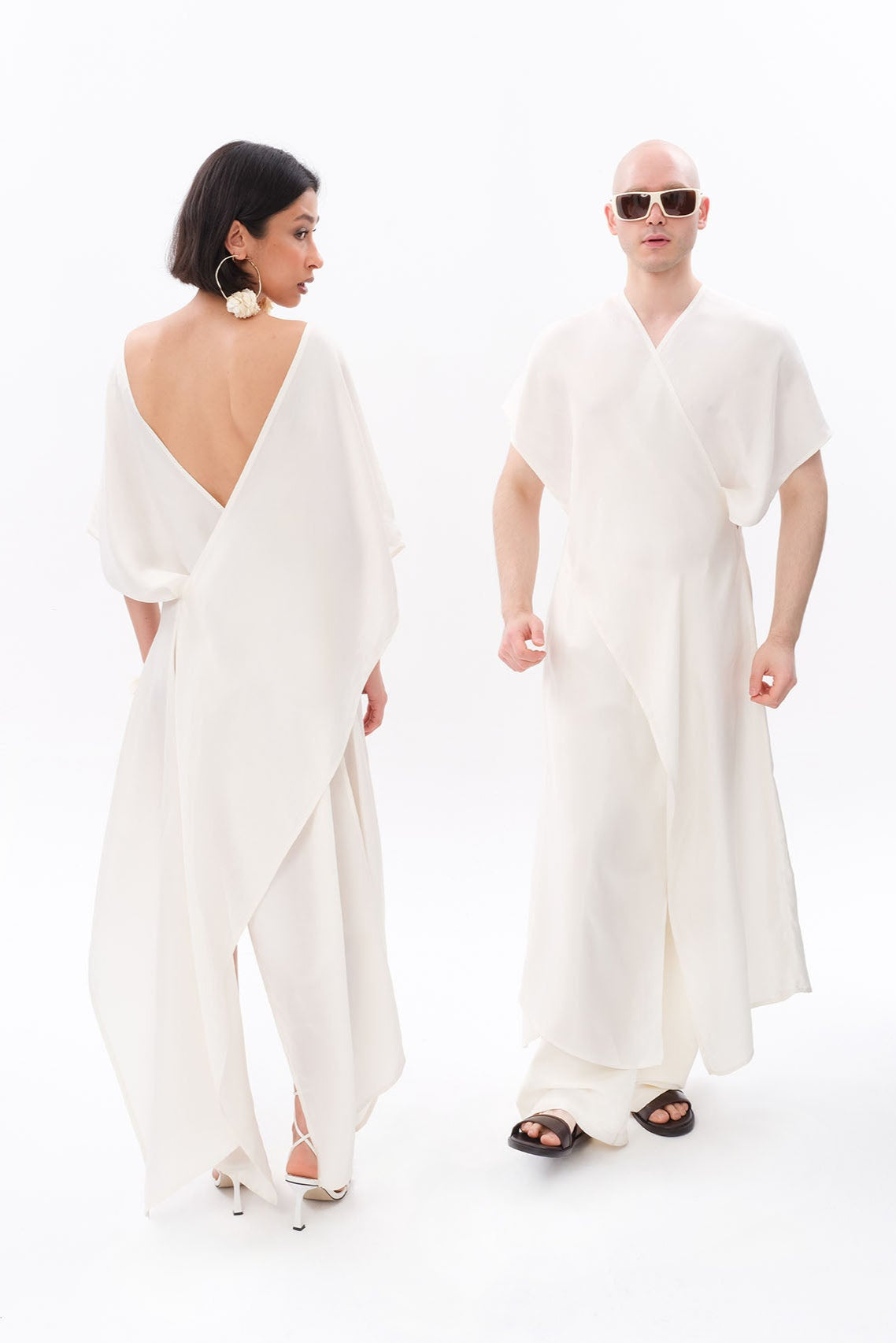 Tiny-Beyaz Luxe Tencel™ Elbise-Elbise-1-milagron.live