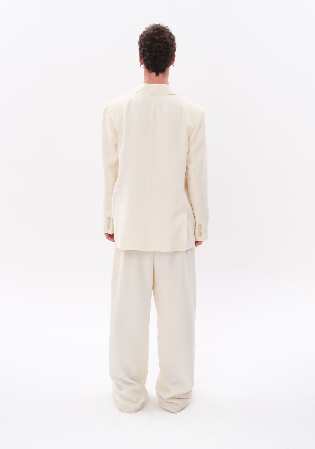 Tiny-Beyaz Tencel™ Blazer-Ceket-2-milagron.live