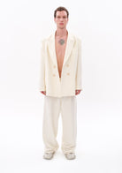 Tiny-Beyaz Tencel™ Blazer-Ceket-3-milagron.live
