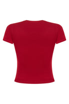 Tiny-Dar Kesim Bordo Tişört-T-Shirts-9-milagron.live