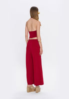 Tiny-Halter Yaka Bordo Yumuşak Bluz-Bluz-8-milagron.live