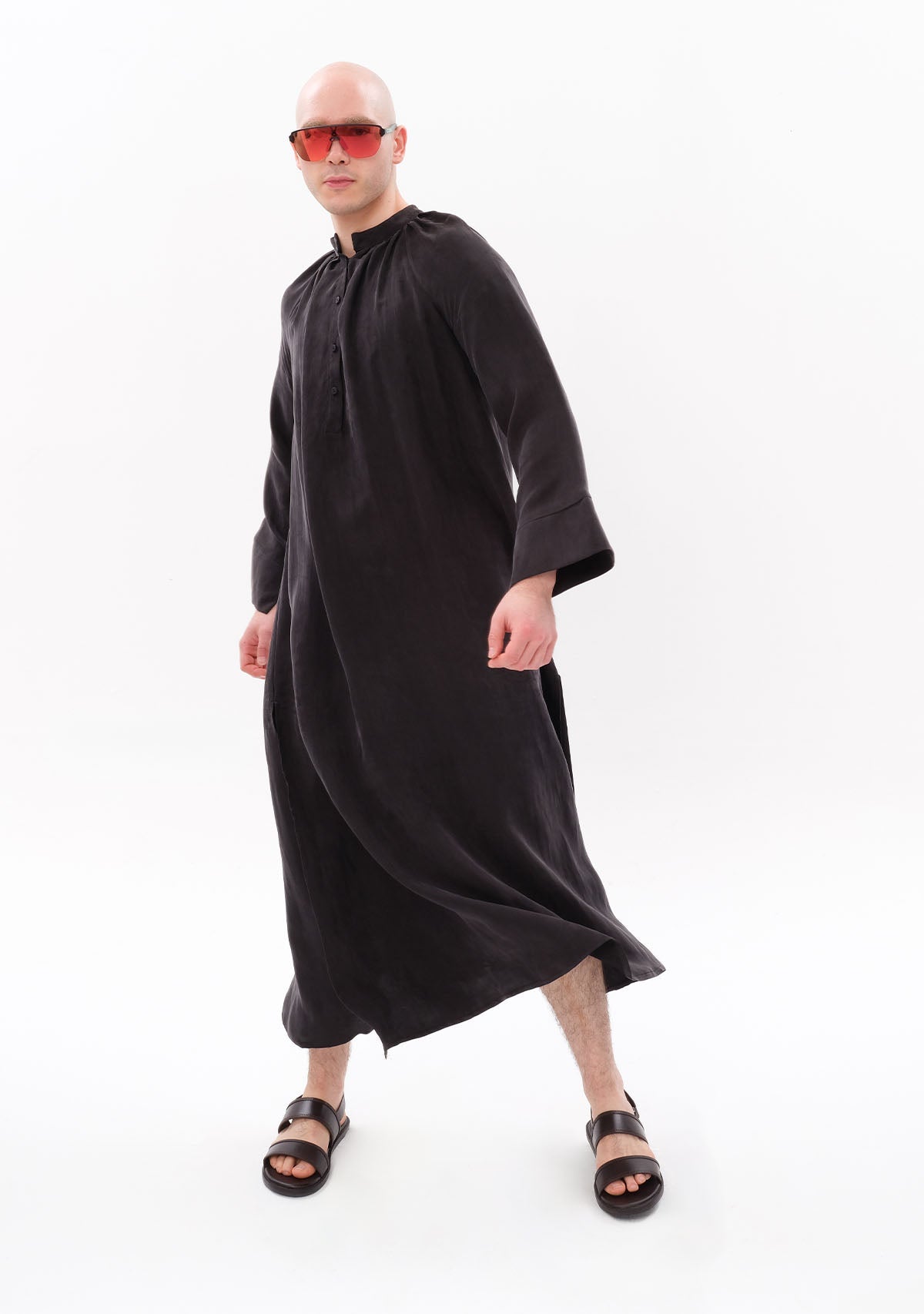 Tiny-Siyah Luxe Tencel™ Reglan Kol Elbise-Elbise-2-milagron.live