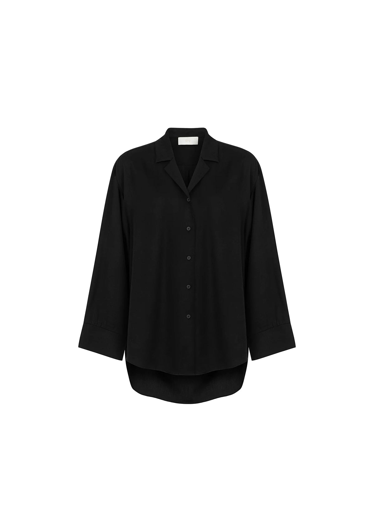 Tiny-Siyah Tencel™ Oversize Gömlek-Gömlek-12-milagron.live