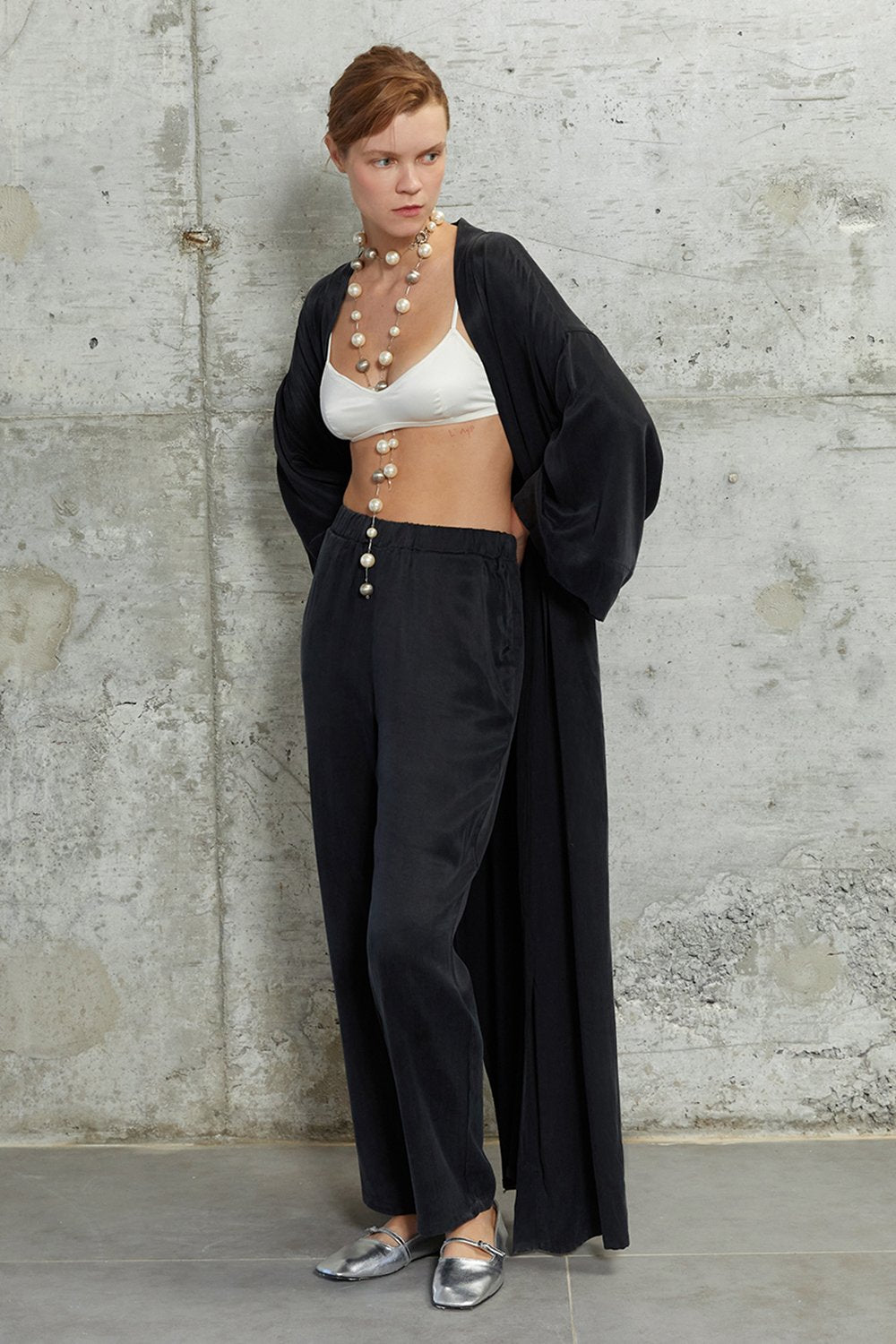 Towdoo-Milky Way - Siyah - Uzun Kimono-Kimono-3-milagron.live