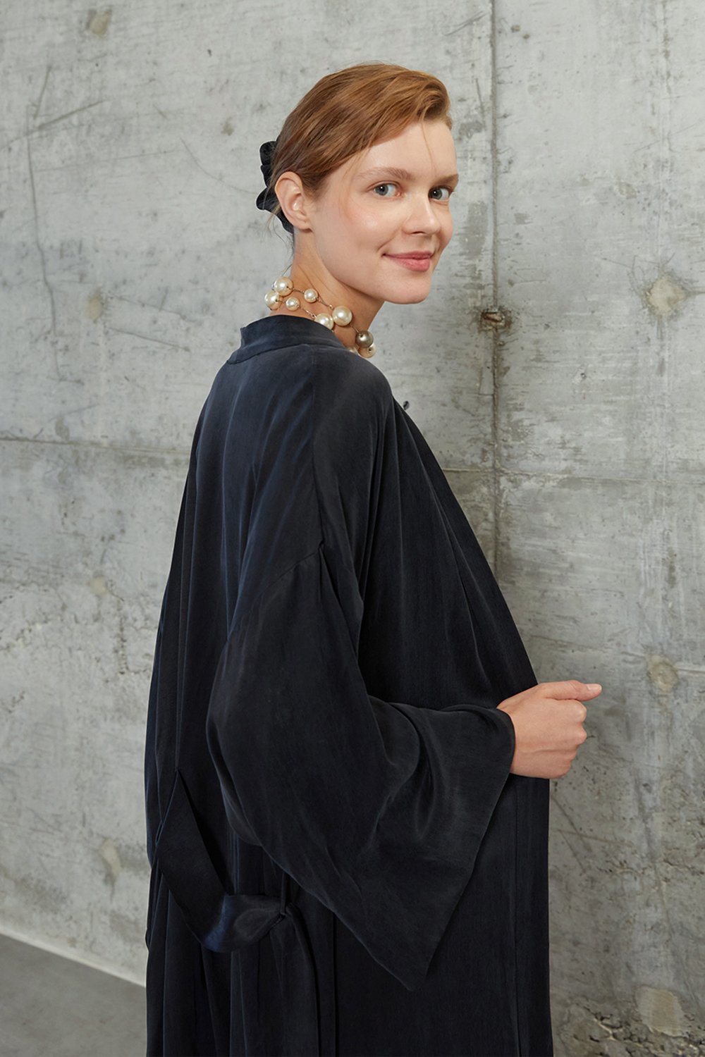 Towdoo-Milky Way - Siyah - Uzun Kimono-Kimono-5-milagron.live