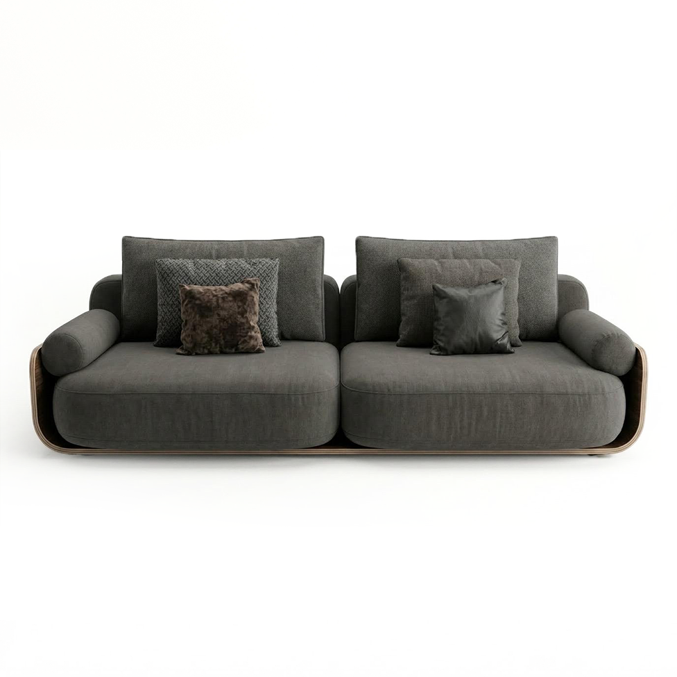 Valnott-Formia 3'lü Koltuk, 210x95x75 Cm-Koltuk-1-milagron.live