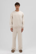 Basic Bisiklet Yaka Oversize Sweatshirt