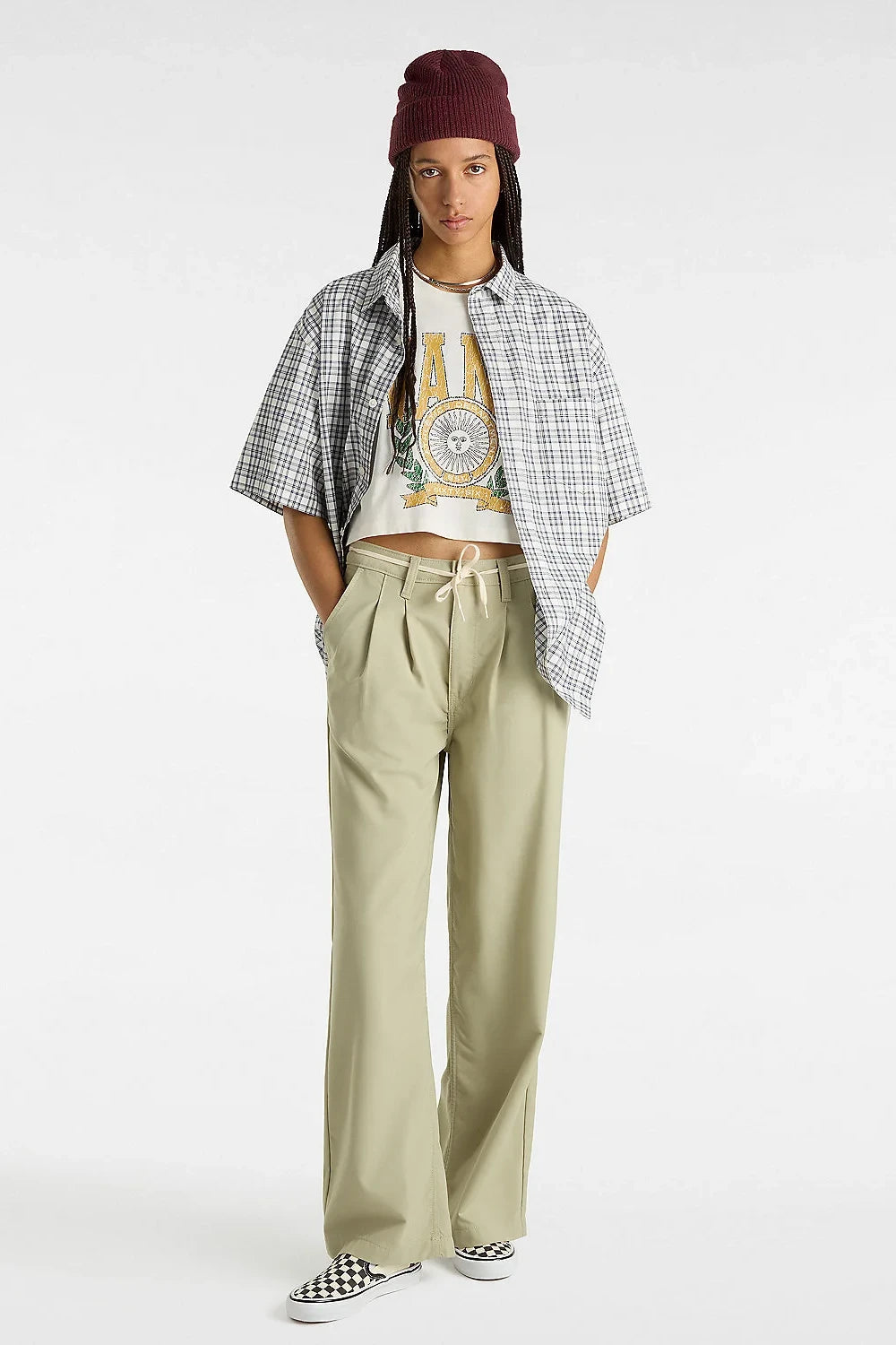 Vans-First Team Relax Crop Marshmallow-T-Shirts-2-milagron.live