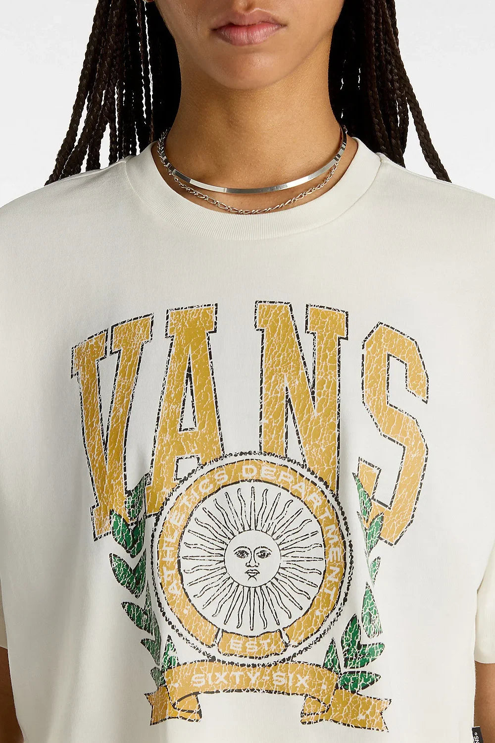 Vans-First Team Relax Crop Marshmallow-T-Shirts-3-milagron.live