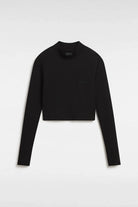 Vans-Mini Mock Neck LS Black-T-Shirts-4-milagron.live
