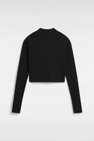 Vans-Mini Mock Neck LS Black-T-Shirts-5-milagron.live
