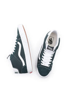 Vans-UA Mid Skool 37 Darkest Spruce/White-Sneakers-3-milagron.live