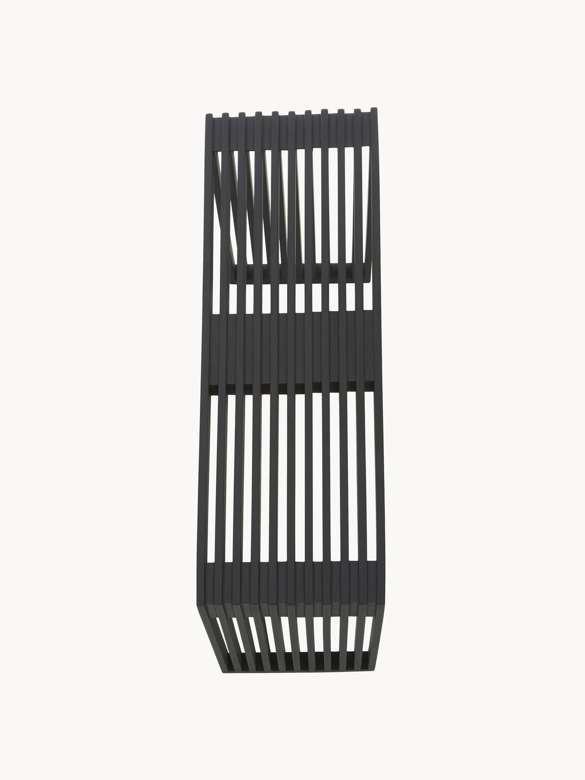 Rib Minimalist Tasarım Siyah Lake Maun Ağacı Bank 104 Cm