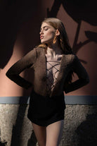 Veryself-Tuscan Bodysuit - Kahverengi-Top-2-milagron.live