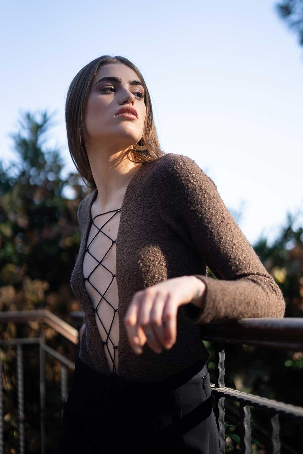 Veryself-Tuscan Bodysuit - Kahverengi-Top-3-milagron.live