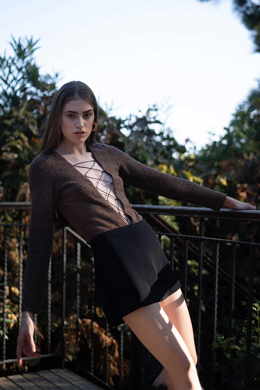 Veryself-Tuscan Bodysuit - Kahverengi-Top-5-milagron.live