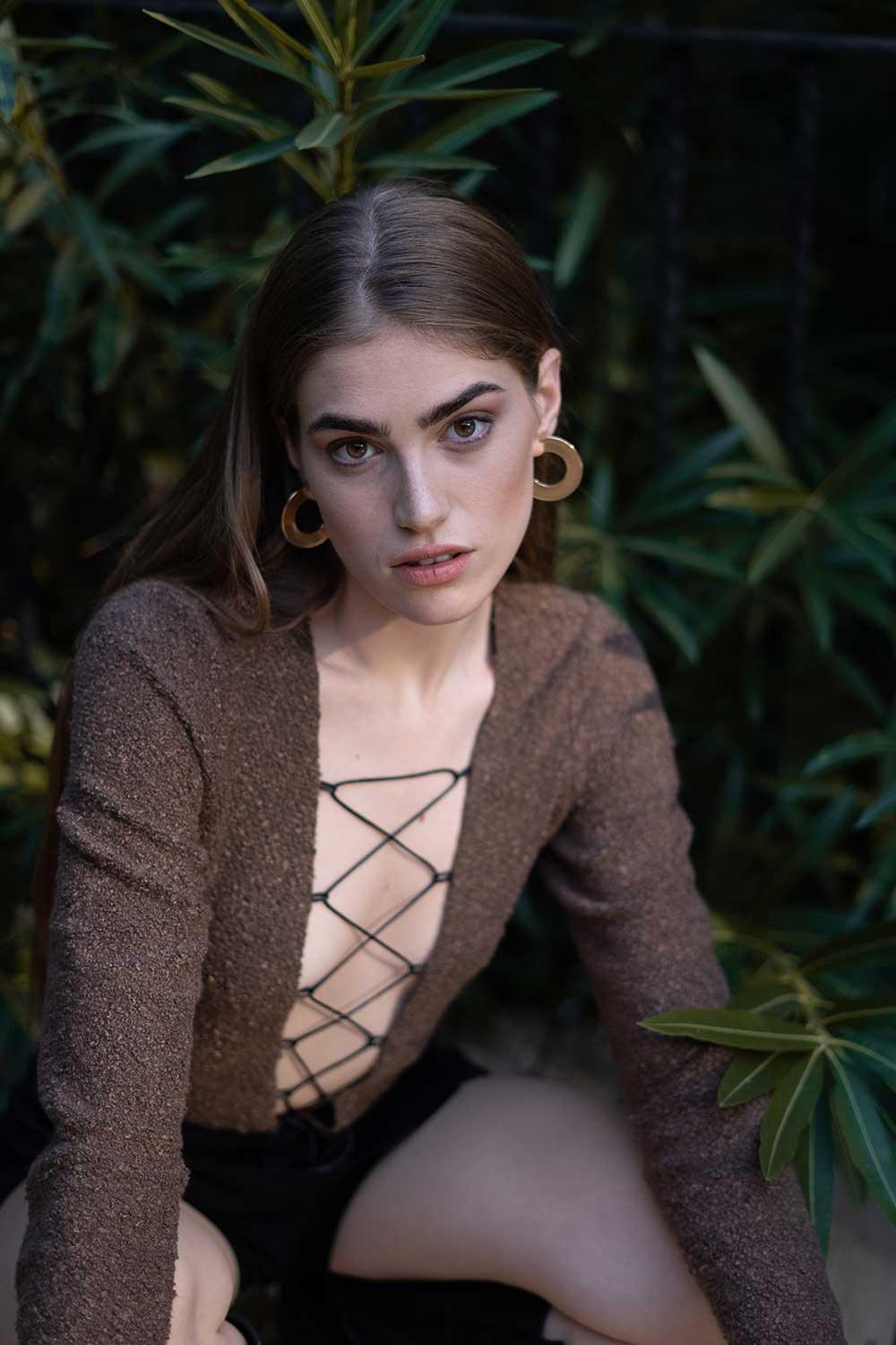 Veryself-Tuscan Bodysuit - Kahverengi-Top-8-milagron.live