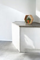 Vune Concept-El Yapımı Ahşap Altıgen Raf-Duvar Rafı-2-milagron.live