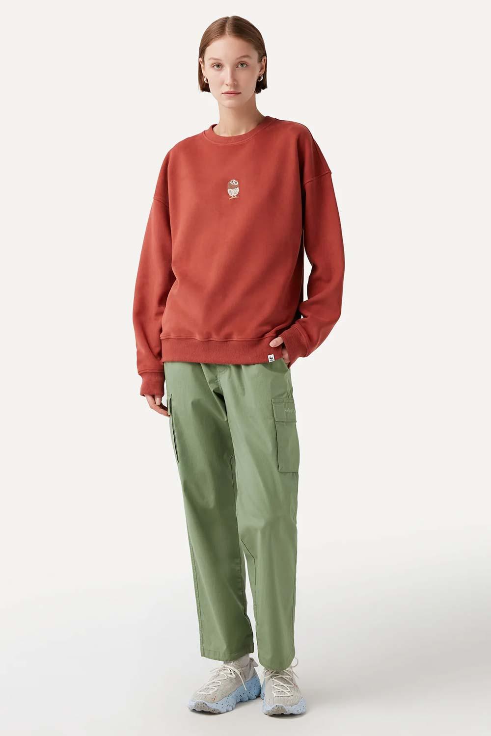 WWF Market-Cin Baykuşu Sweatshirt - Kiremit-Sweatshirts & Hoodies-7-milagron.live